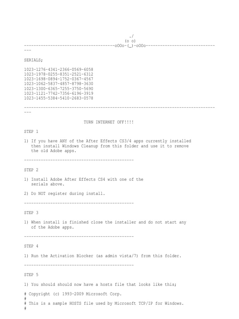 Block Hosts File For Adobe Cs4 Serial