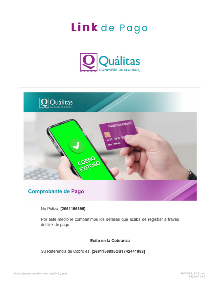Detalles de Pago MASTERCARD 2661156895 | PDF