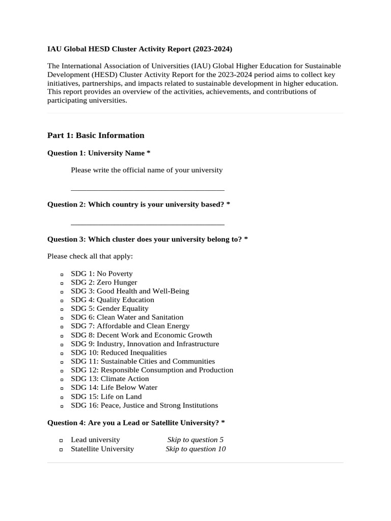 IAU HESD Cluster Activity Report 2023-2024 | PDF | International ...