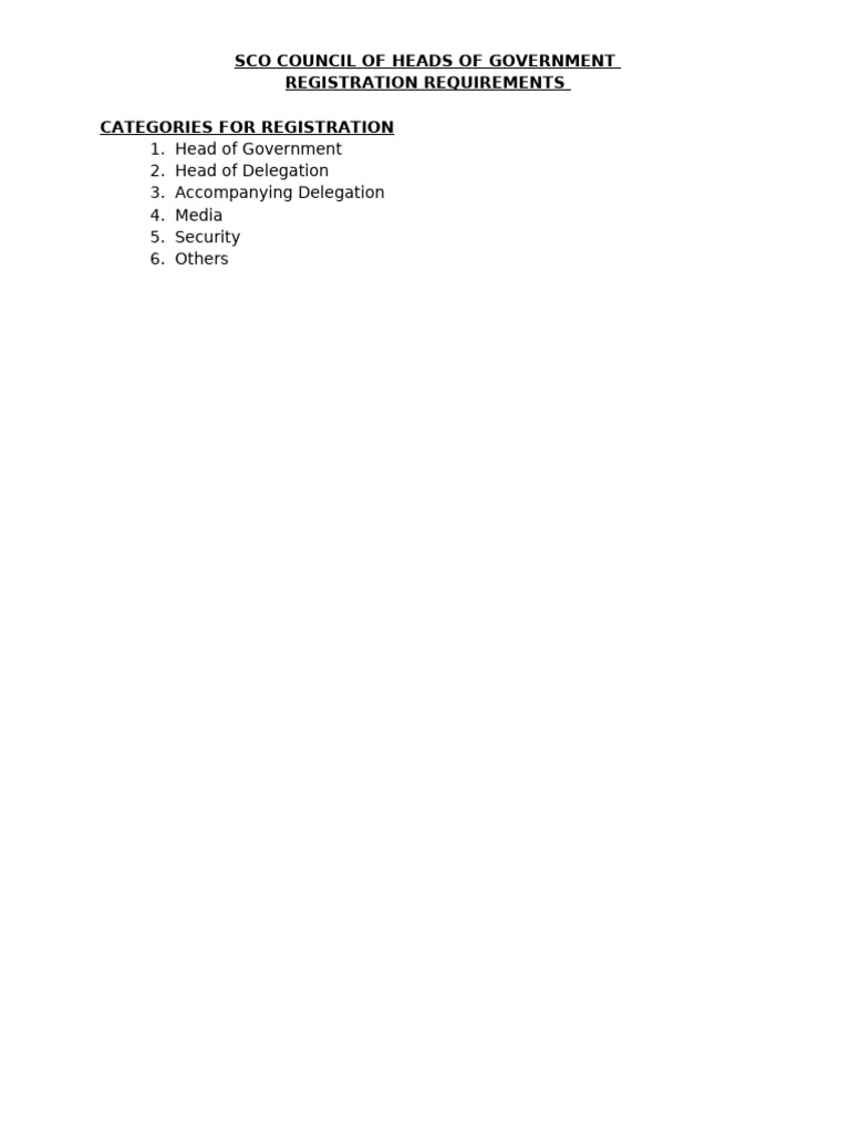 SCO Document Registration Guide | PDF
