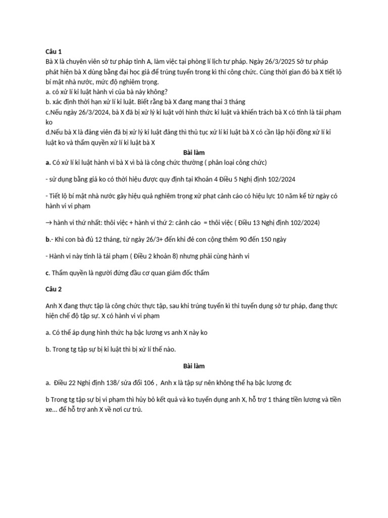 BT Ki Luat HC | PDF
