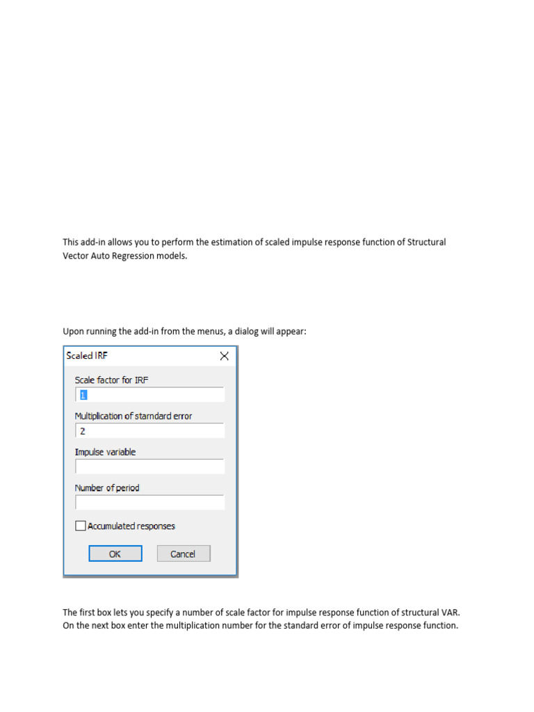 SIRF Model: Scaled IRF Estimation Tool | PDF