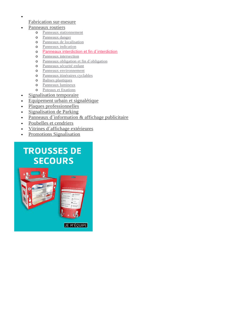 Panneaux d'Interdiction et Fin d'Interdiction | PDF | Transport | Véhicules