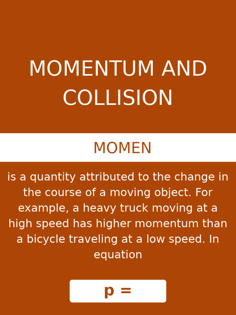 Understanding Momentum and Collisions | PDF | Momentum | Collision