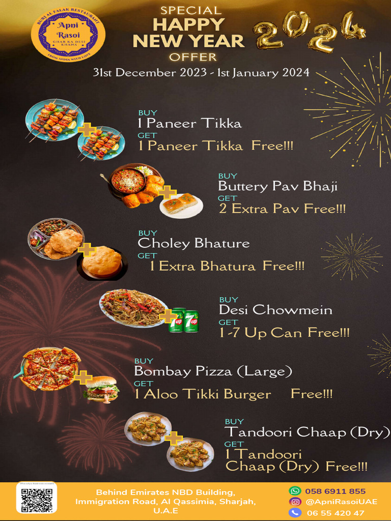Apni Rasoi UAE Menu & Offers 2023 | PDF