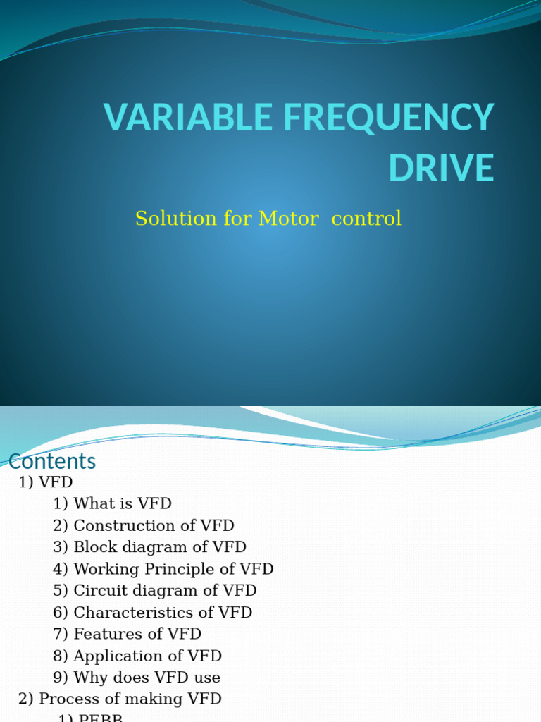 Understanding Variable Frequency Drives | PDF | Field Effect Transistor ...