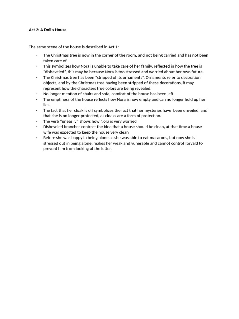 Doll's House Act 2 | PDF
