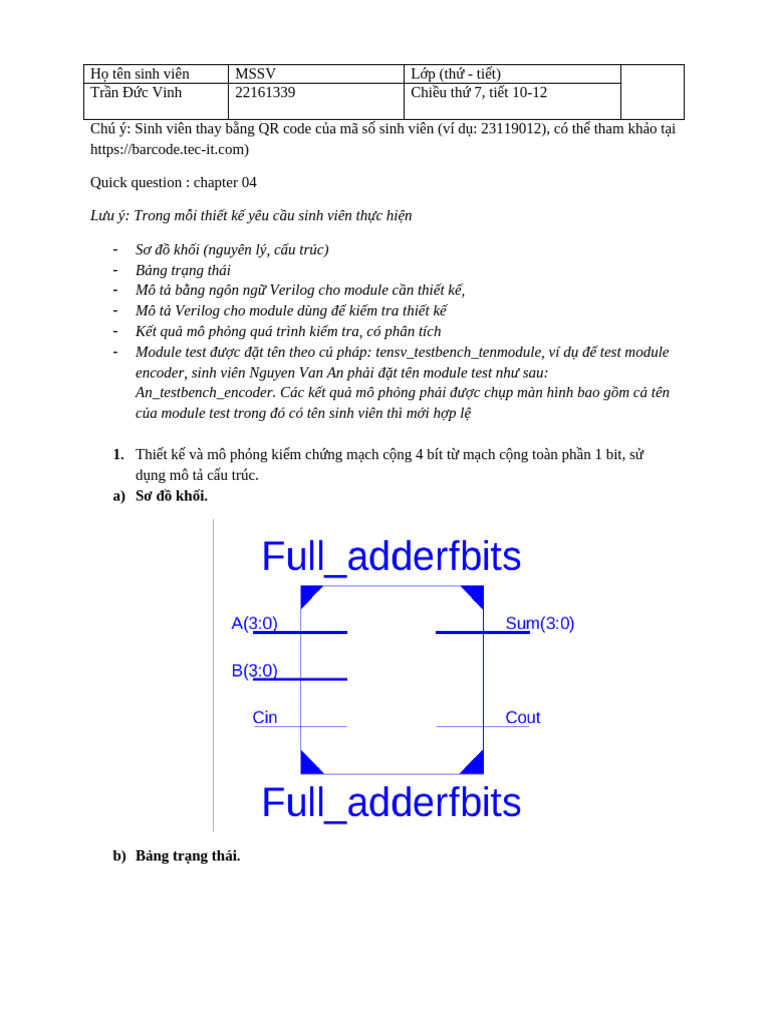 Vinh Quick Question. Chapter 04 | PDF