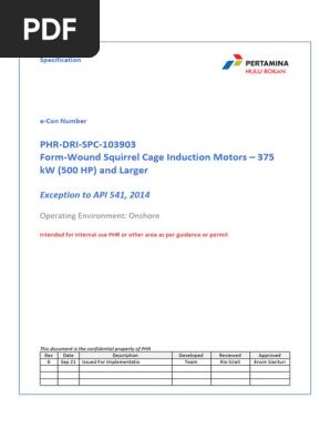 A PHR Dri SPC 103903 | PDF | Specification (Technical Standard