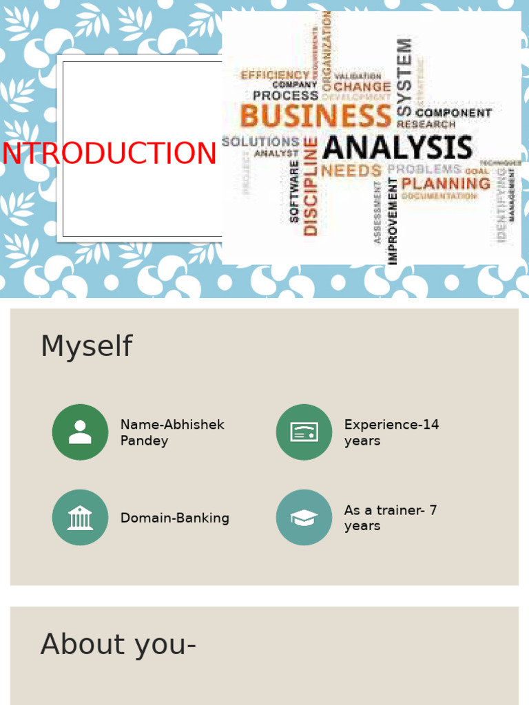 IT Business Analyst Training Overview | PDF | Scrum (Software ...