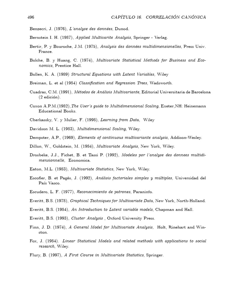 Canonical Correlation Analysis Overview | PDF | Statistics | Resampling ...
