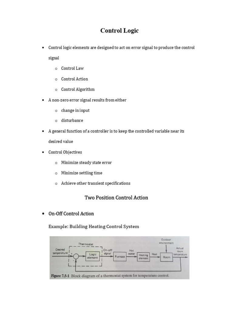Control Logic and Proportional Control | PDF | Amplifier | Electronic ...