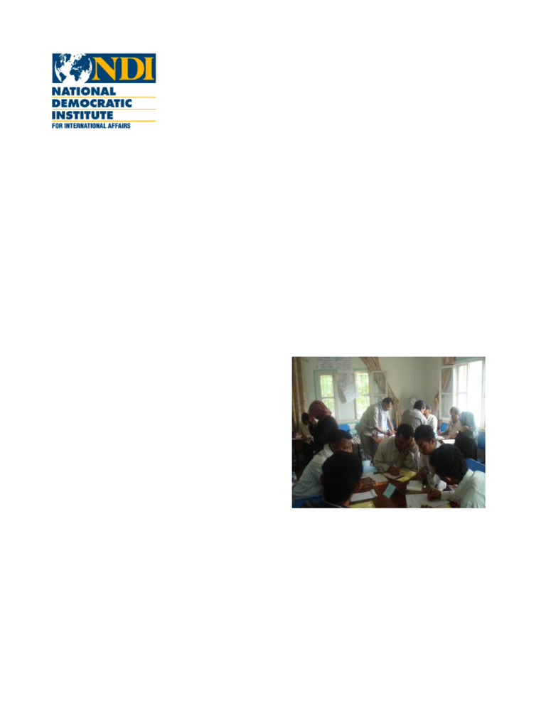 Yemen CSO Capacity Building Program Report | PDF | Capacity Building ...