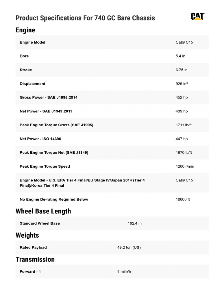 740 GC Bare Chassis | PDF