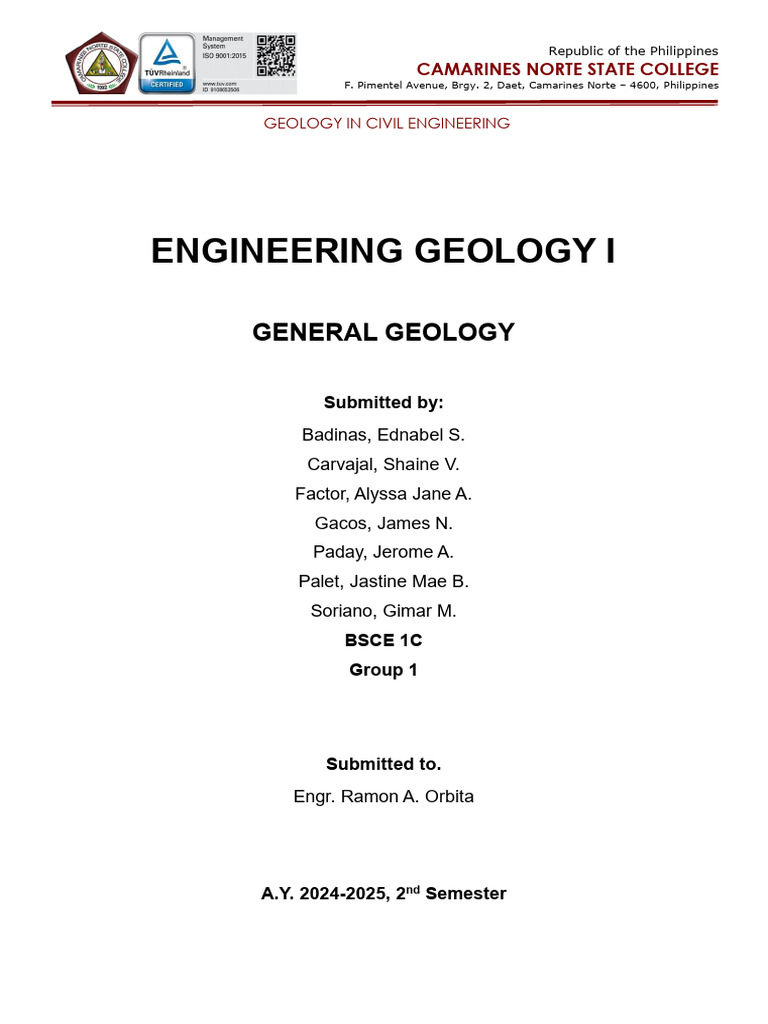 Geology's Role in Civil Engineering | PDF | Plate Tectonics | Magma