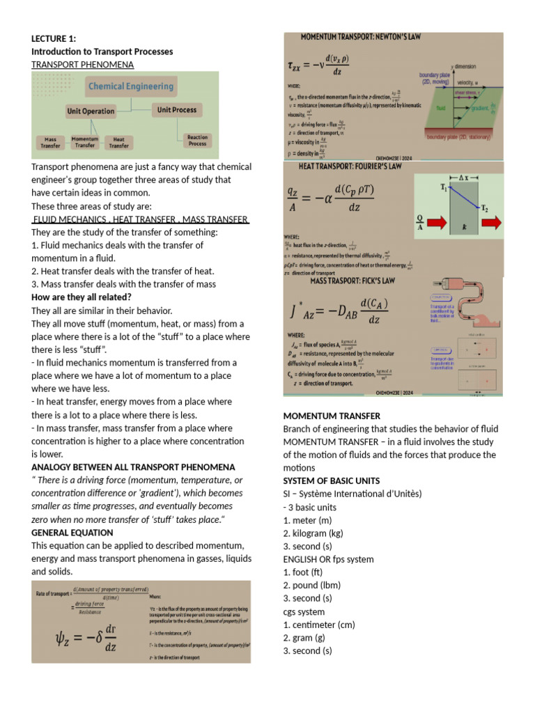 Introduction to Transport Processes | PDF | Fluid | Transport Phenomena