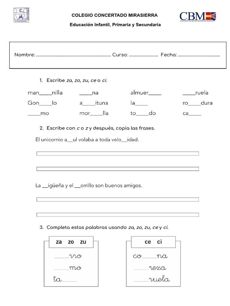Examen Lengua Tema 5 | PDF
