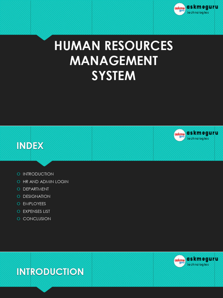 Human Resource Management System | PDF | Human Resources | Social ...