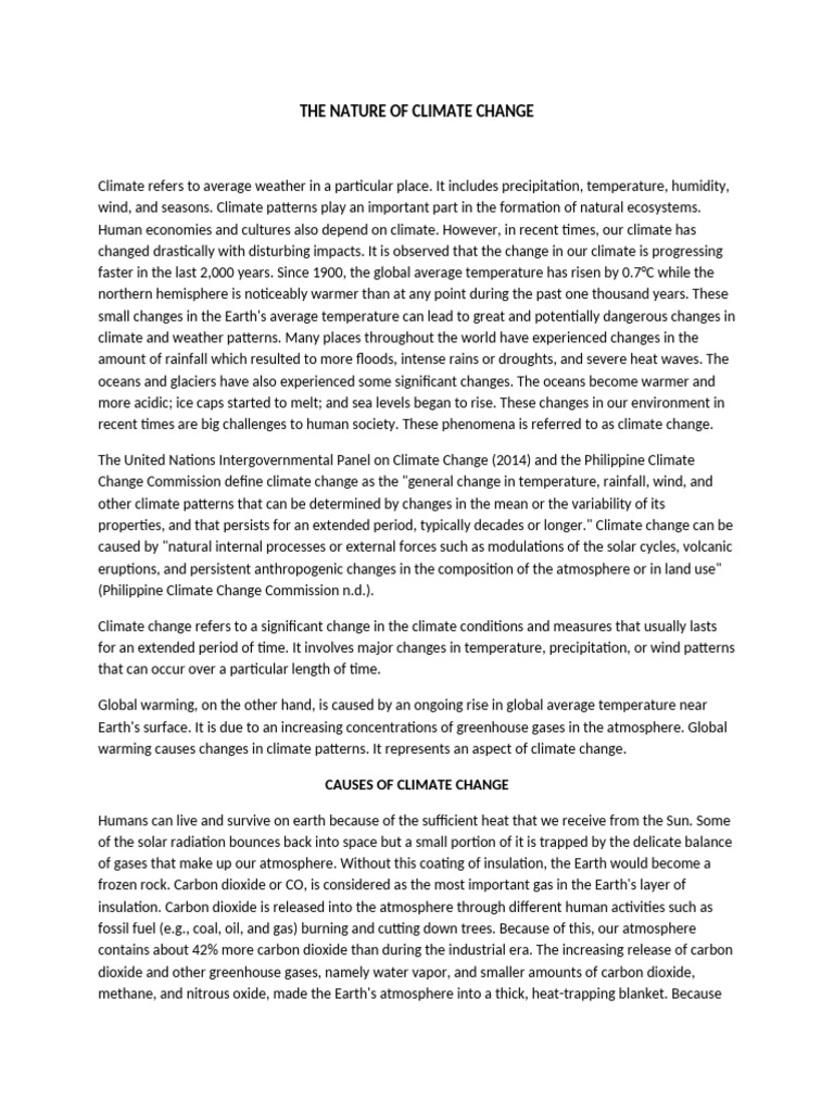 Understanding Climate Change Causes | PDF | Greenhouse Gas | Climate Change