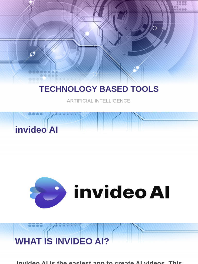 Technology Based Tools | PDF | Artificial Intelligence | Intelligence ...