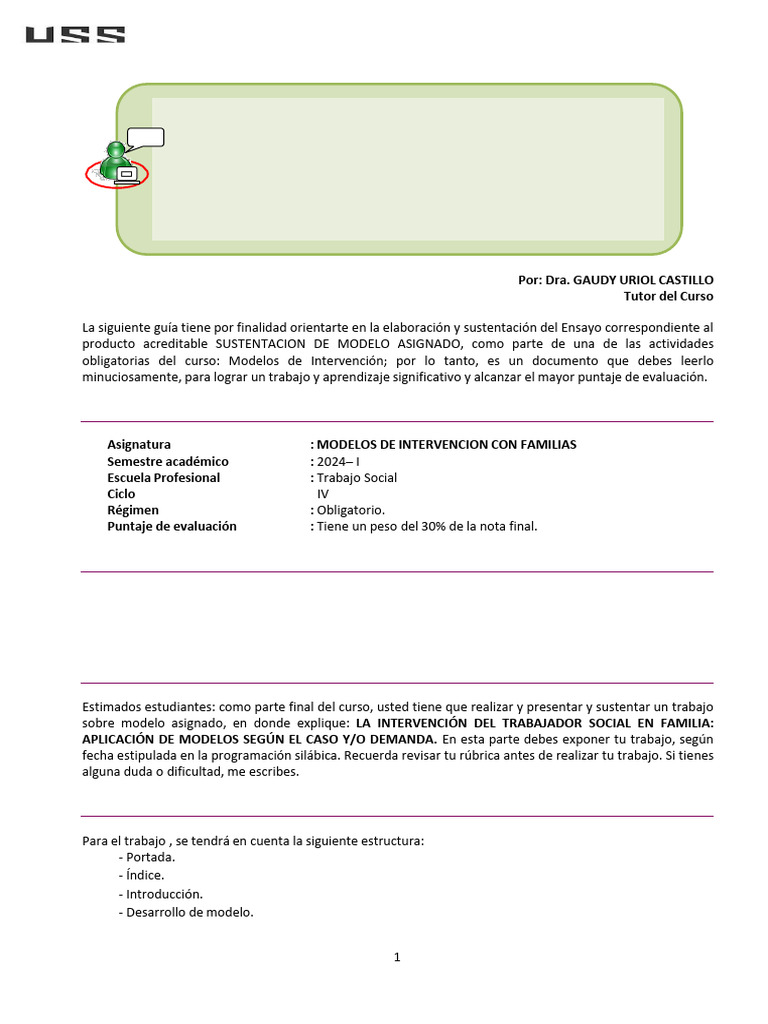 Guia de Presentacion Del Trabajo Segun Modeo Asignado | PDF ...
