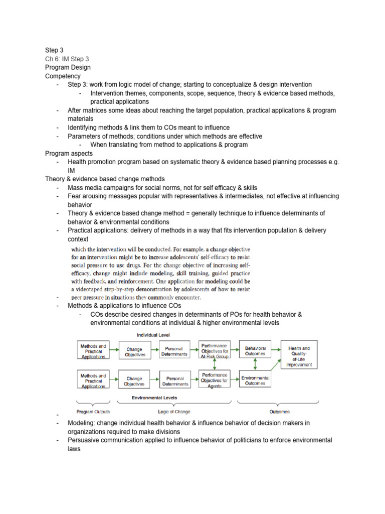 Program Design for Health Interventions | PDF | Learning | Reinforcement