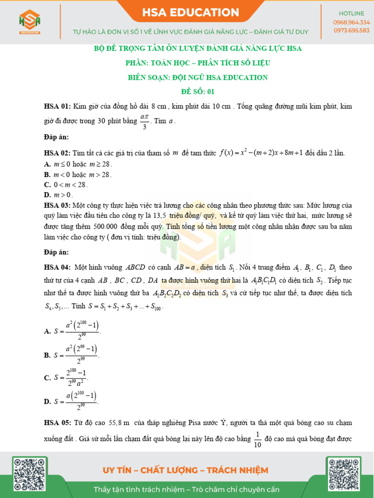 Hsa.2025. B TRNG TM Ton HC S 01 | PDF