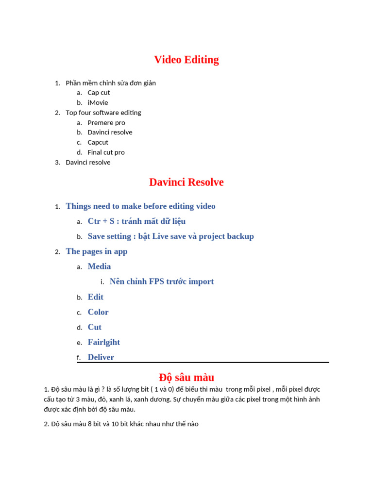 Video Editing | PDF