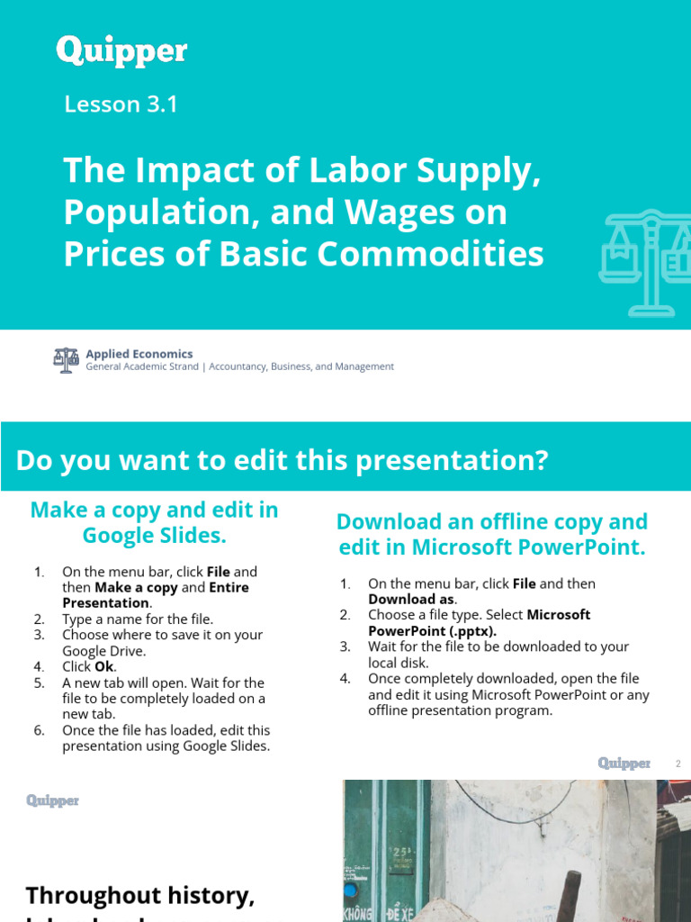Labor, Wages, and Commodity Prices | PDF | Labour Economics | Supply ...