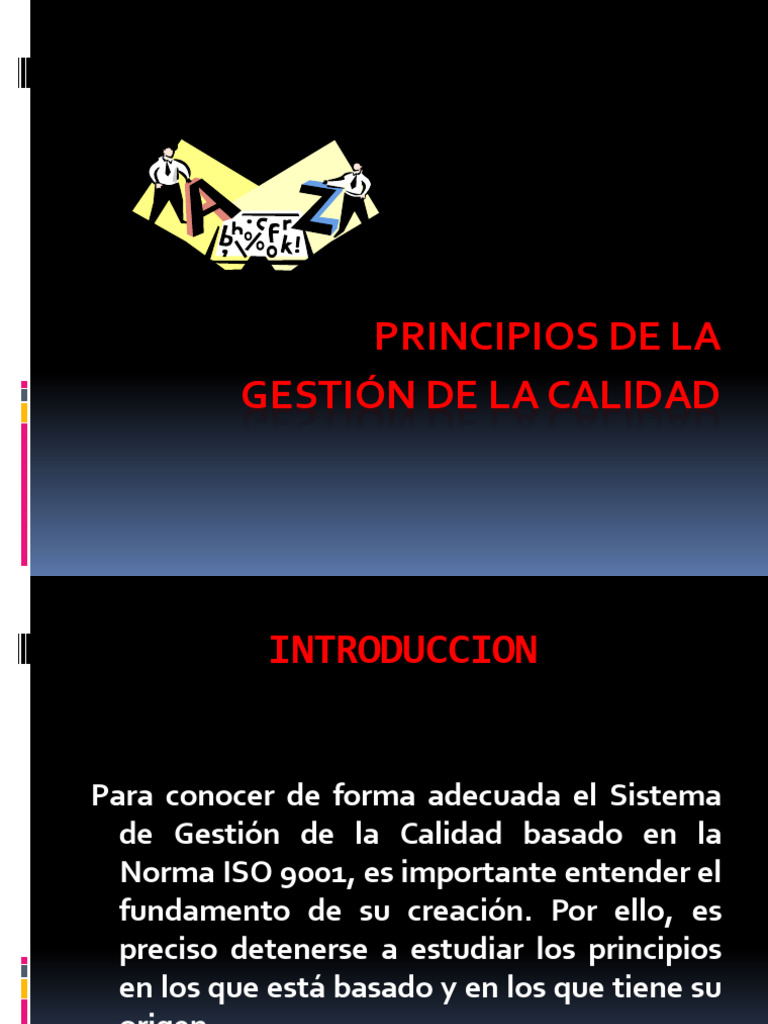 PRINCIPIOS DE LA GESTION DE LA CALIDAD ACTUALIZADO | PDF | Gestión de ...