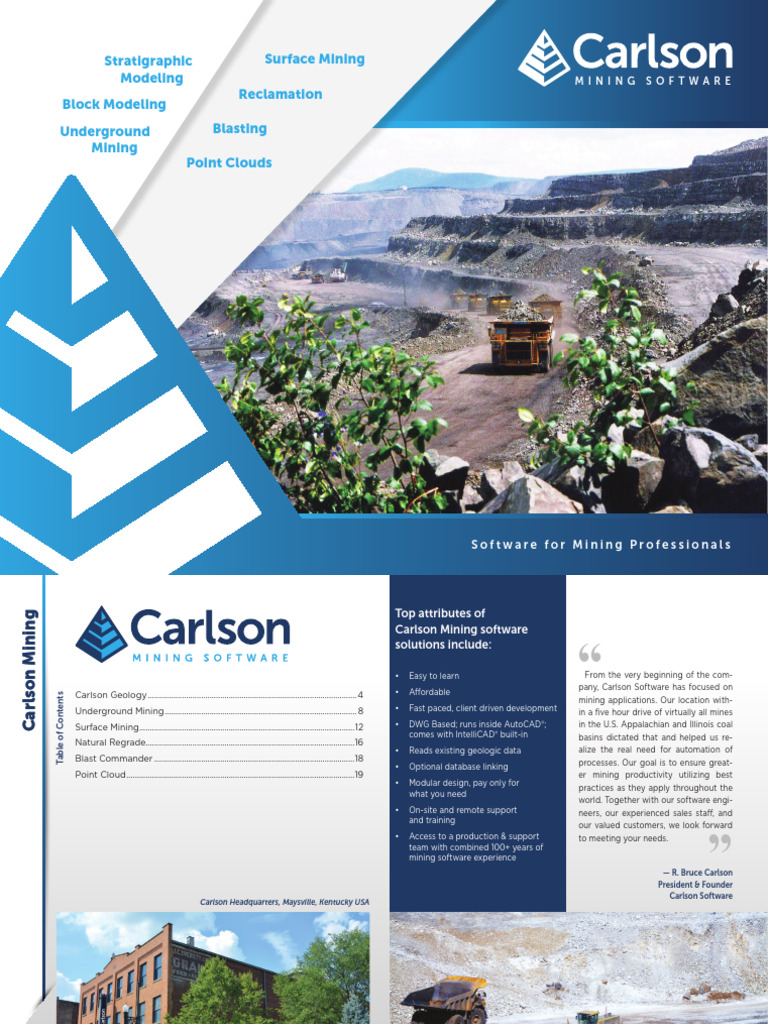 Mining Software Solutions Overview | PDF | Mining | Fault (Geology)