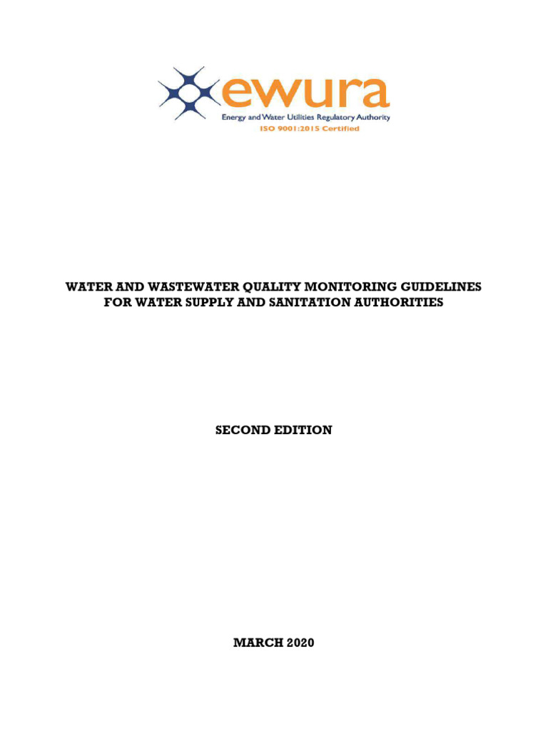 Water Quality Monitoring Guidelines | PDF | Water Quality | Drinking Water
