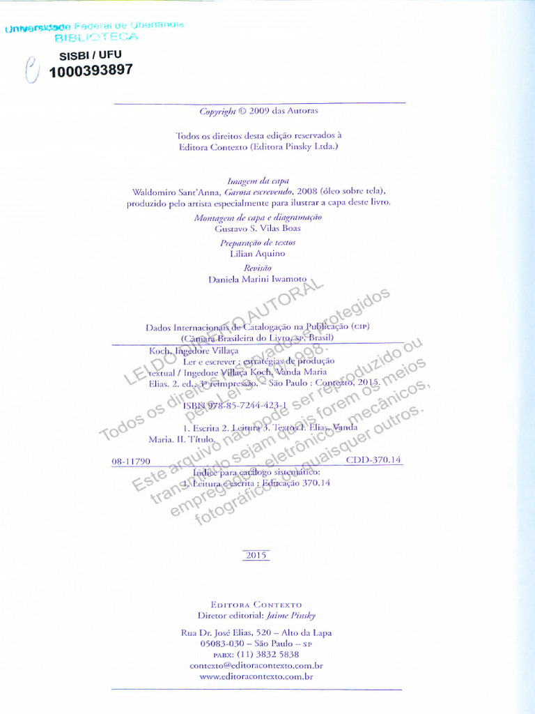 Escrita e Práticas Comunicativas - Koch e Elias-2015 | PDF