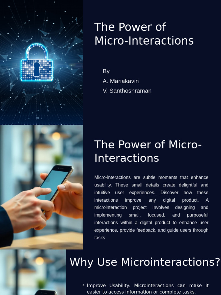 The Power of Micro Interactions | PDF | Usability | Computing