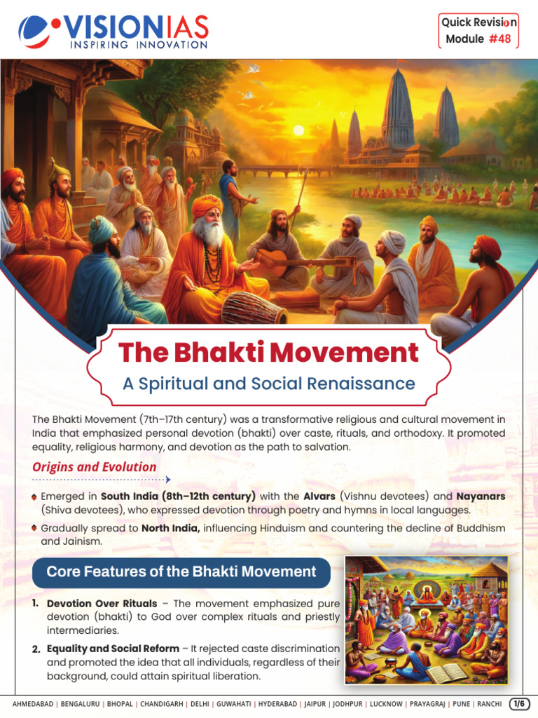 Overview of the Bhakti Movement | PDF | Bhakti | Bhakti Movement