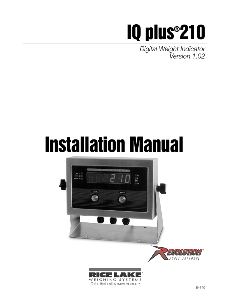 IQ Plus 210 Manual | PDF | Electrical Connector | Electrical Components