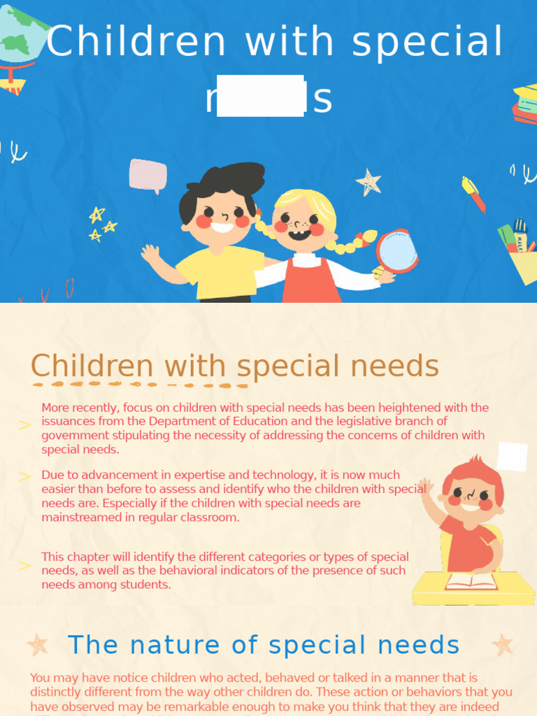 Understanding Special Needs in Children | PDF | Attention Deficit ...