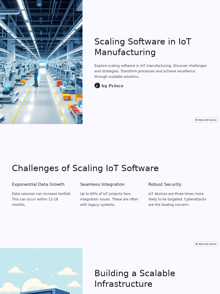 Scaling Software in IoT Manufacturing | PDF | Internet Of Things ...