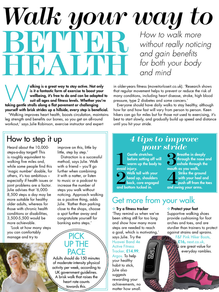 Better Health Walk More Without Really Noticicing | PDF