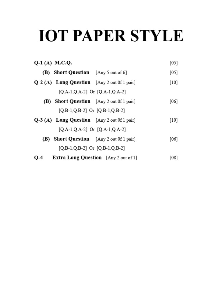 IOT Exam Questions and Answers Guide | PDF