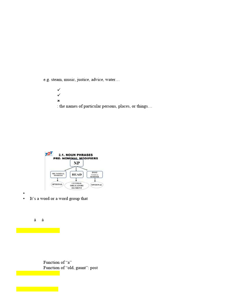 The Summary of Chapter 2 | PDF | Adjective | Adverb