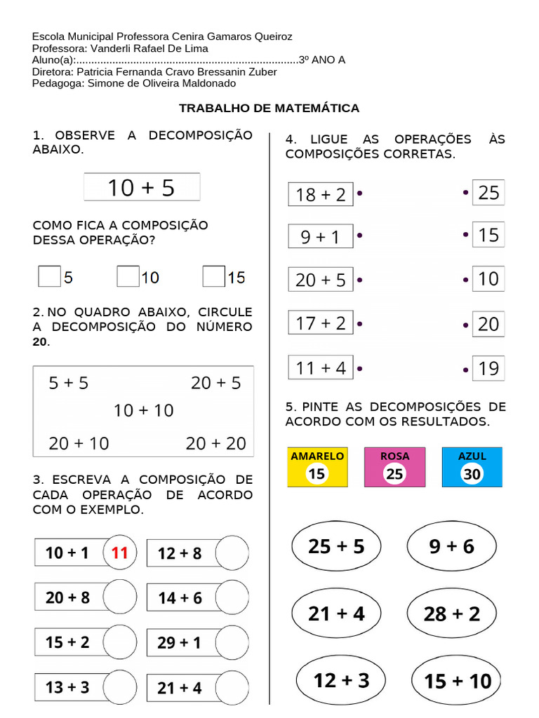 Trabalho Adaptado de Matematica | PDF