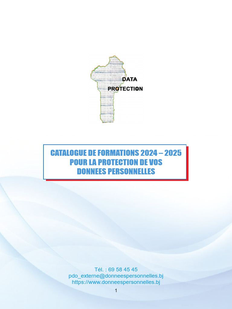 Catalogue Formations Protection Données 2024 | PDF | Gestion de la ...