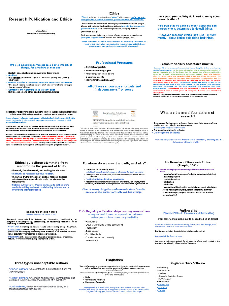 Research Ethics: Guidelines and Principles | PDF | Plagiarism ...