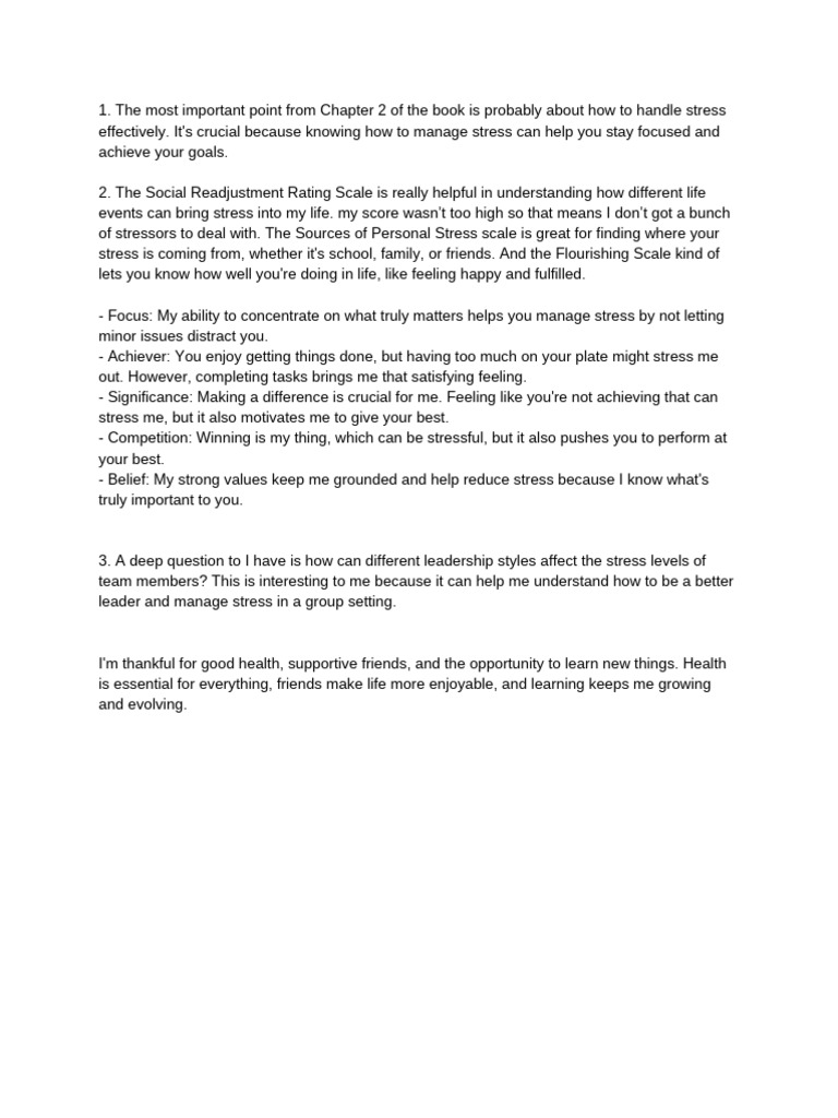 Journal Reflection - Chapter 2 | PDF