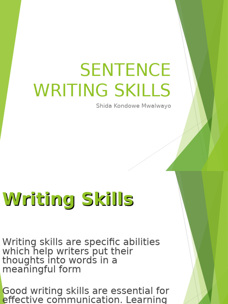 Mastering Sentence Writing Skills | PDF | Jargon | Grammatical Number