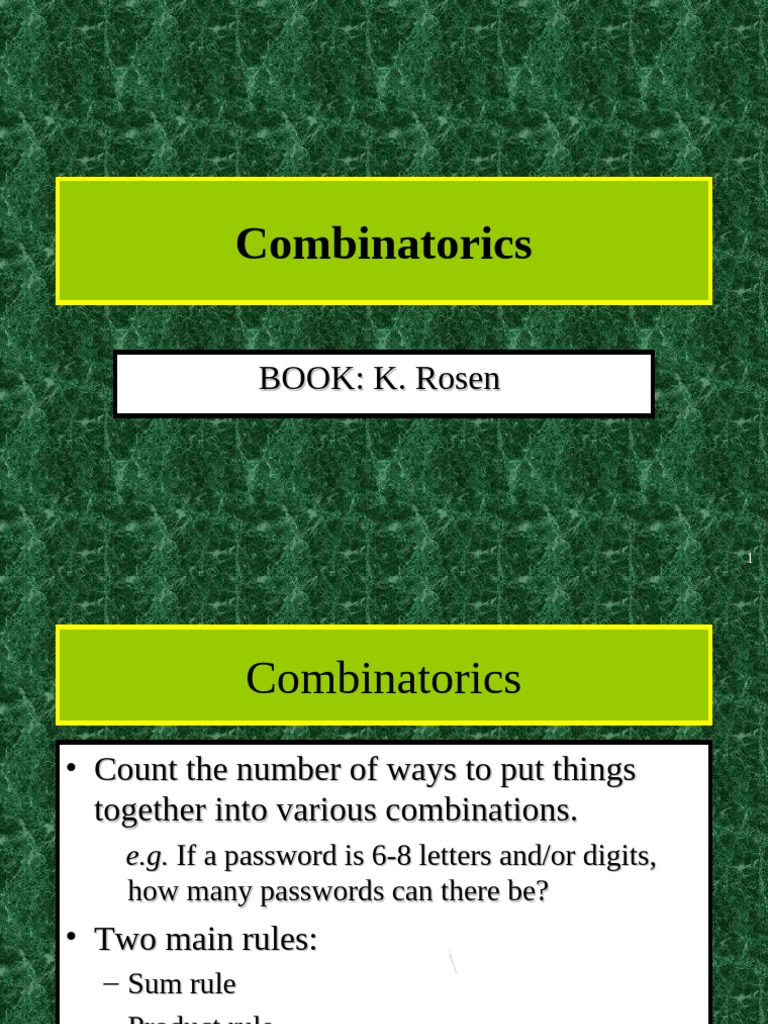 Pigeonhole Principle in Combinatorics | PDF | Mathematics ...