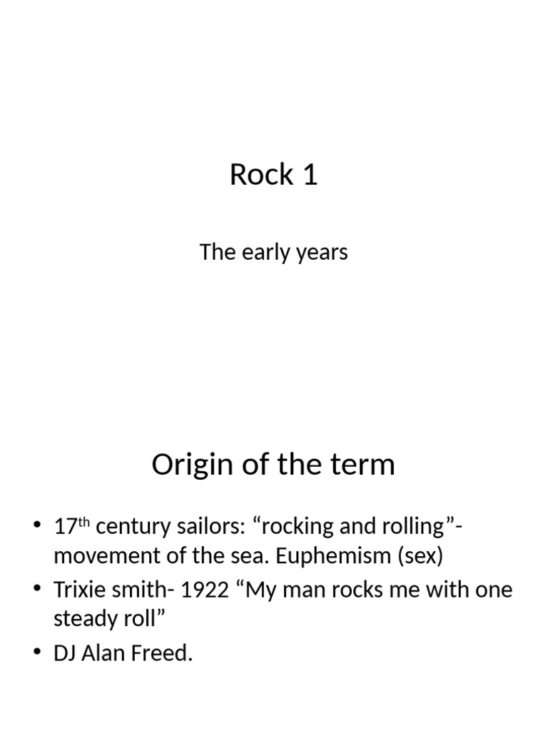 Rock 1 | PDF