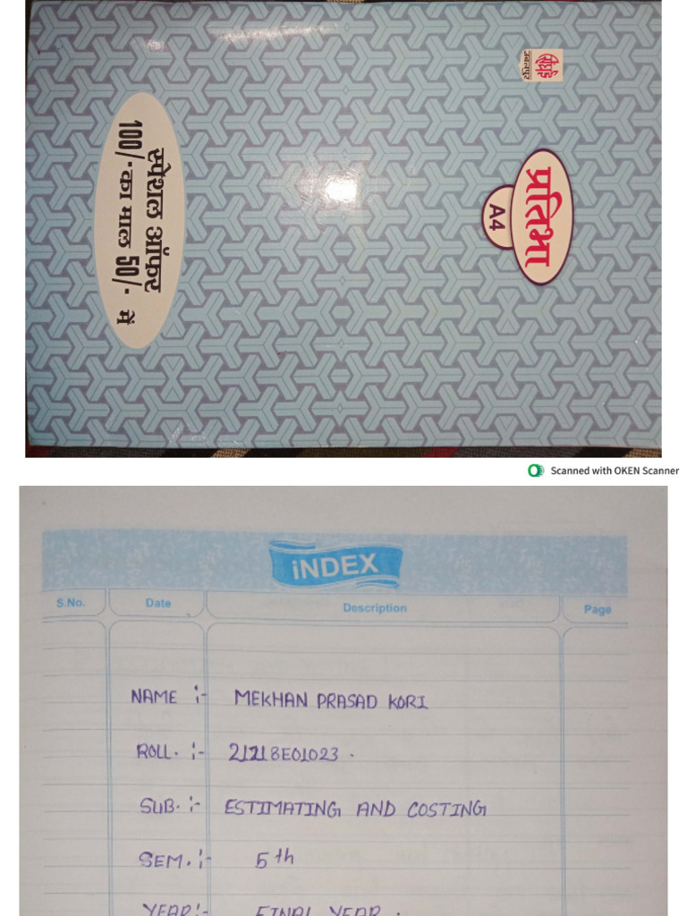 Estimating And Costing Notes M K Pdf