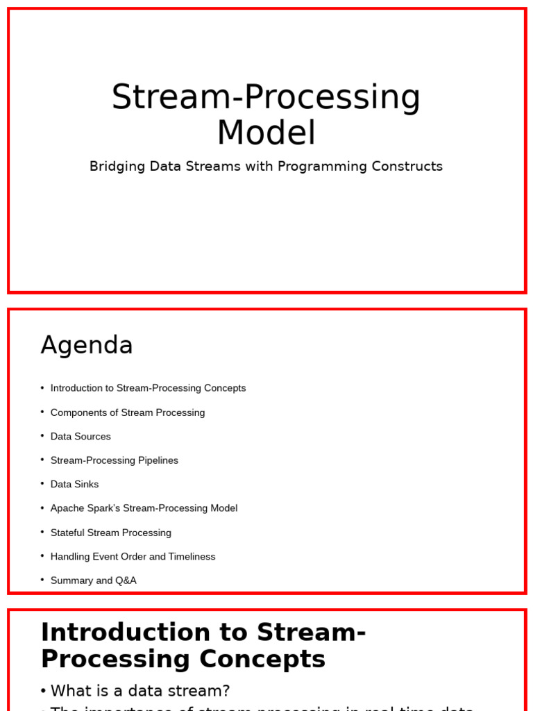 Apache Spark Stream Processing Overview | PDF | Apache Spark | Computing